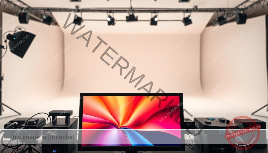 8K video quality settings - a sleek, high-tech display showcasing the power of 4K resolution. In the foreground, a strong 4K monitor with a crisp, vivid display, surrounded by advanced video equipment and cables. The middle ground features a sophisticated media hub with various ports and connectivity options. In the background, a minimalist studio setup with soft, diffused lighting and a clean, modern aesthetic. The overall mood is one of technological sophistication and the promise of an immersive, high-quality viewing experience.