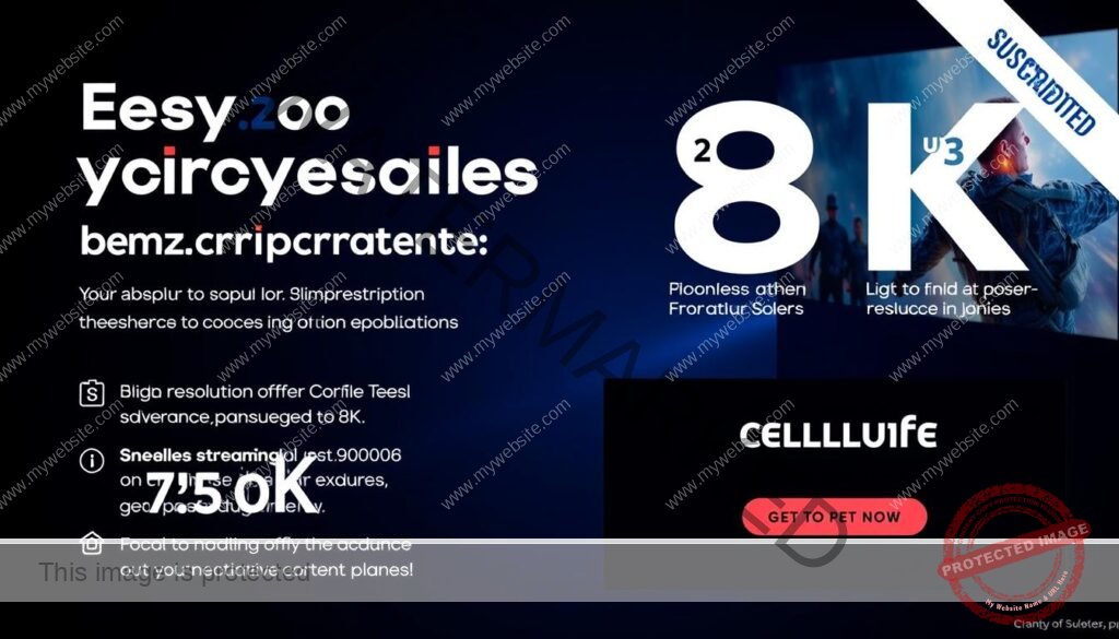 Image generation prompt for My 8K subscription plans